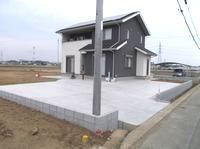 砂利駐車場のコンクリート化完成.jpg